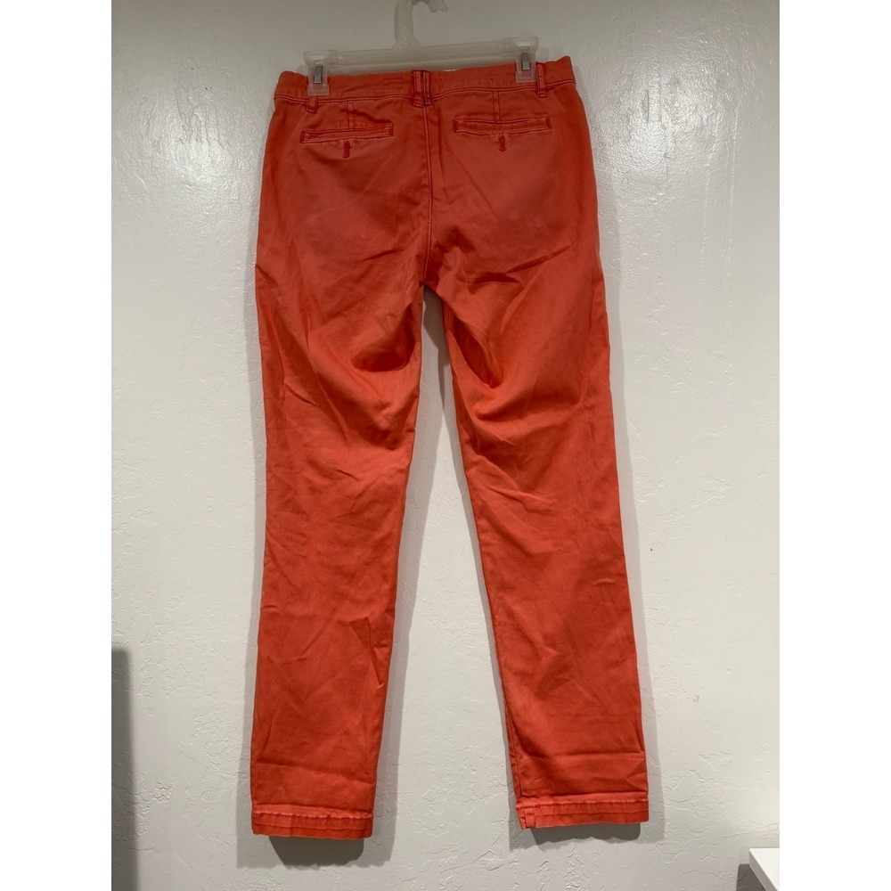 Anthropologie Pilcro and the Letterpress Hyphen Pants Coral Orange Size 27 - Picture 3 of 6
